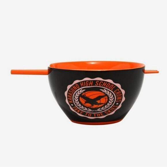 Haikyu!! Karasuno Logo Ramen Bowl with Chopsticks - Picture 2 of 2